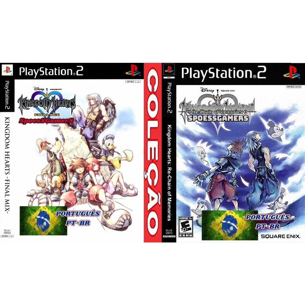 Jogo Ps 2 Kingdom Hearts Final Mix E Re Chain Português
