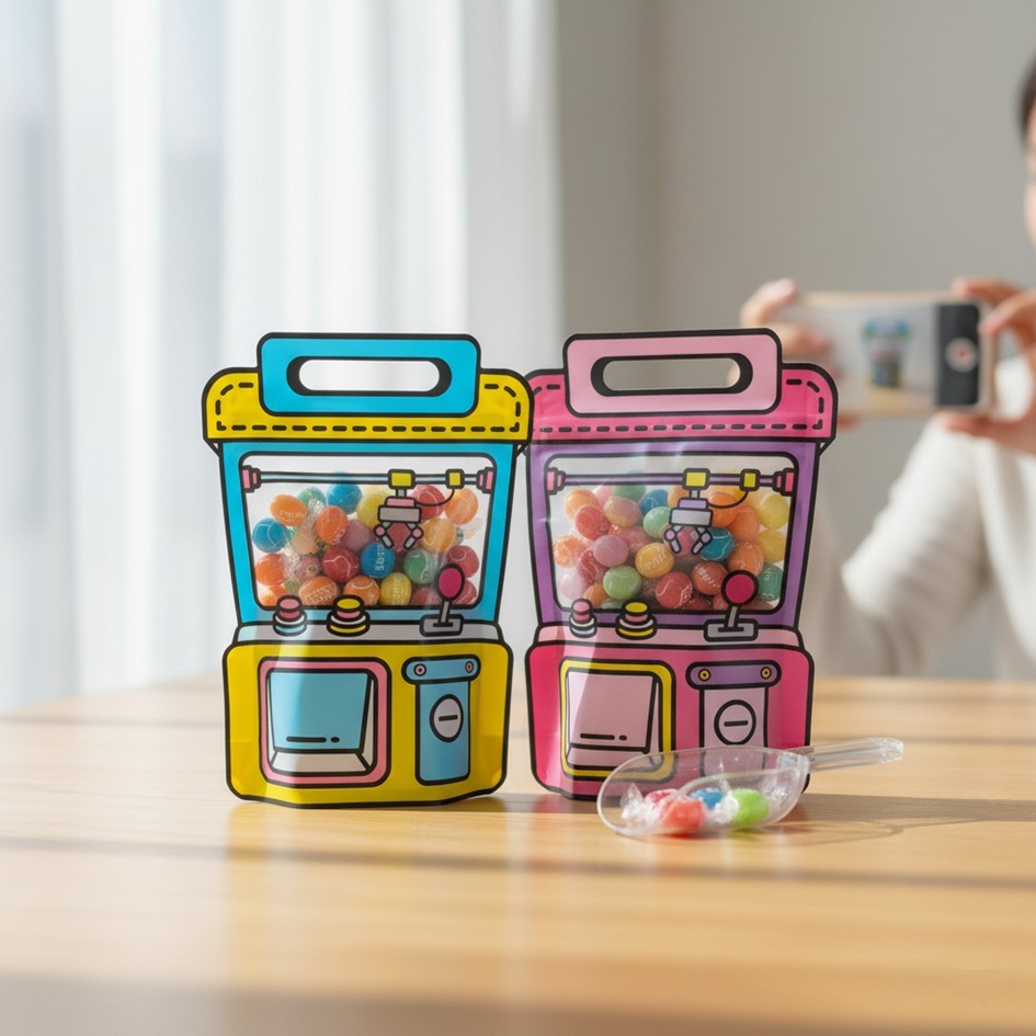 10 unidades Sacola Candy Machine para doces e lembrancinhas 18x24,5cm em Oferta na Shopee