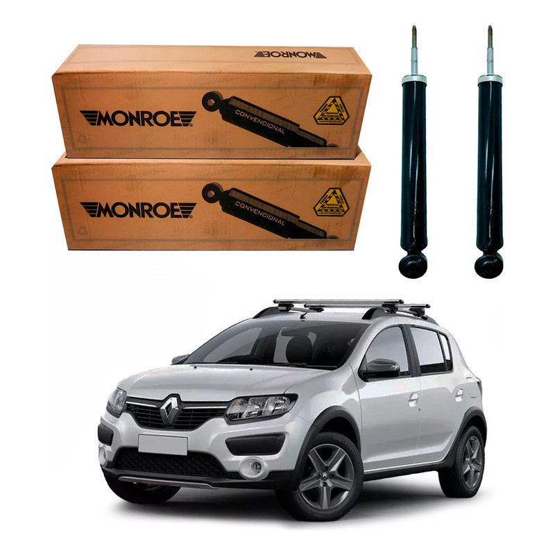 Par Amortecedor Traseiro Sandero Stepway 1.6 2014 A 2019 em Oferta na Shopee