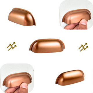 3un Puxador Concha Rosê 64mm Móveis Armário Gaveta Retrô - Rosê - Concha em Oferta na Shopee