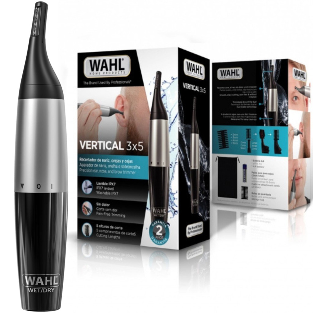 Aparador De Pelos Wahl Vertical Trimmer Apara Pelos Ouvido Nariz Sobrancelha Original 2 Anos Garantia