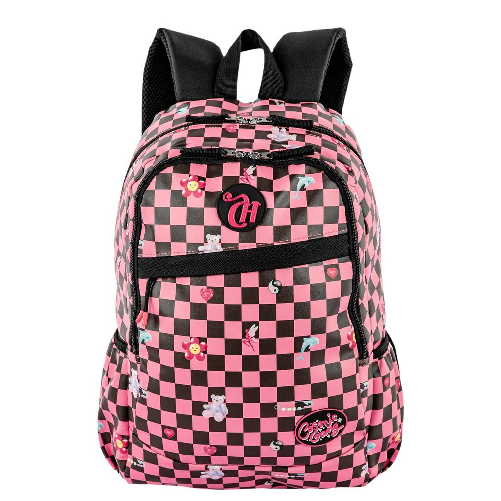 Mochila Grande 2 Compartimentos Capricho Pop Cosmic Gang Rosa - Pink em Oferta na Shopee