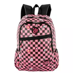 Mochila Grande 2 Compartimentos Capricho Pop Cosmic Gang Rosa - Pink