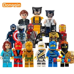 Conjunto de Mini bonecas, brinquedos de blocos de construção, presentes de aniversário, presentes para meninos