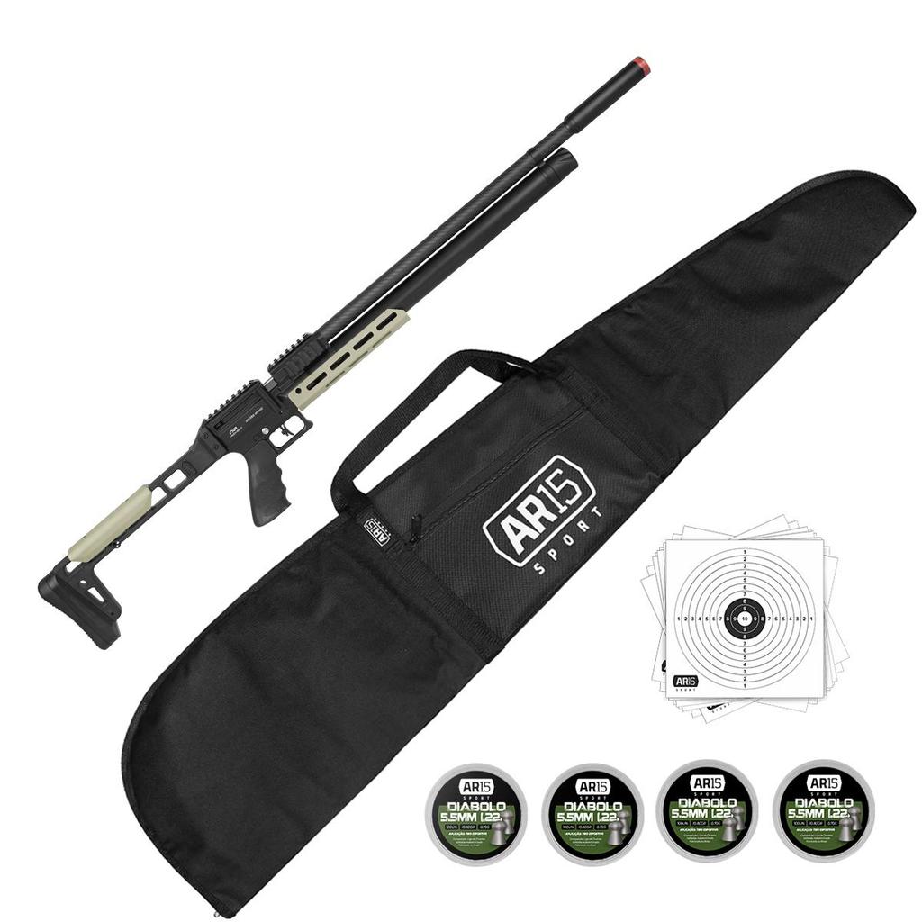 Espingarda Pressao 5.5mm AP1000 Nomad PCP Chumbinho 400un em Oferta na Shopee