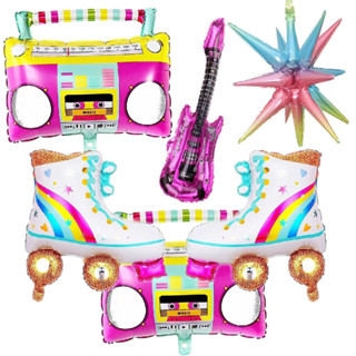 Balão Disco Festa Anos 80 90 Instrumentos Musicais Balões Metalizados Festa Retro Anos 60 70 Festa Dança Discoteca em Oferta na Shopee