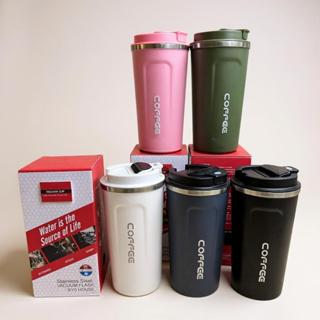 Caneca Copo Isolado Dupla Térmico De Café 510ML Aço Inoxidável Anti-vazamento em Oferta na Shopee