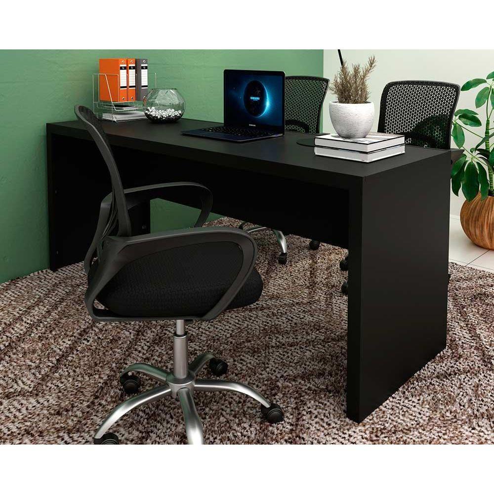 Mesa de Escritório ME4185 180cm Preto - Tecno Mobili em Oferta na Shopee