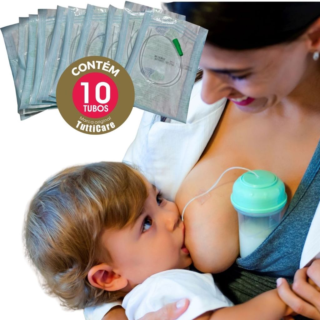 Kit Sonda Com 10 Und Relactacao Amamentacao Infantil Bebe Evita Desconforto e Dores Maternidade em Oferta na Shopee