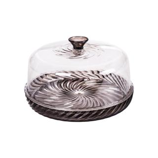 Queijeira com Tampa Redonda Twist Plástico Preto Plasútil em Oferta na Shopee