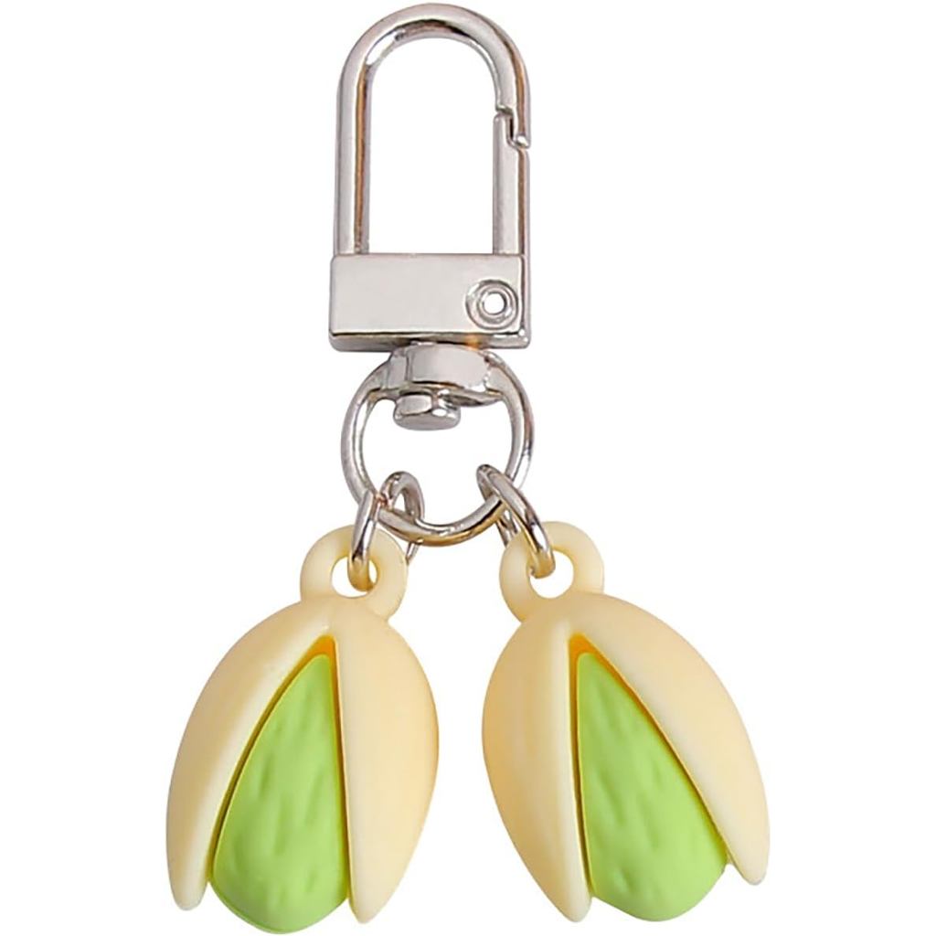 Kawaii Saco Encantos Bolsa Para Bolsas Bonito Pistache Chaveiro Novidade Chaves Do Carro Acessórios Presentes Engraçados