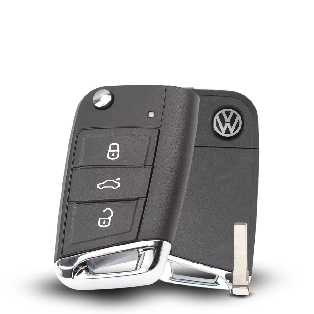 Carçaca Chave Canivete Novo Polo Golf Mk7 Virtus Volkswagen