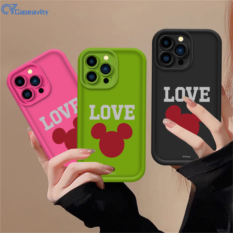 Capa Para Samsung A07 A17 A06 A16 A72 A71 A56 A55 A05S A04E A15 A54 A52 A34 A03 S24 S23 S20 Amor Disney Mickey Mouse CV