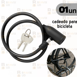 Cadeado para Bicicleta Moto 7MM X 0,60CM Trava Cabo De Aço Cadeado Segurança Bike Moto Espiral Anti-Roubo em Oferta na Shopee