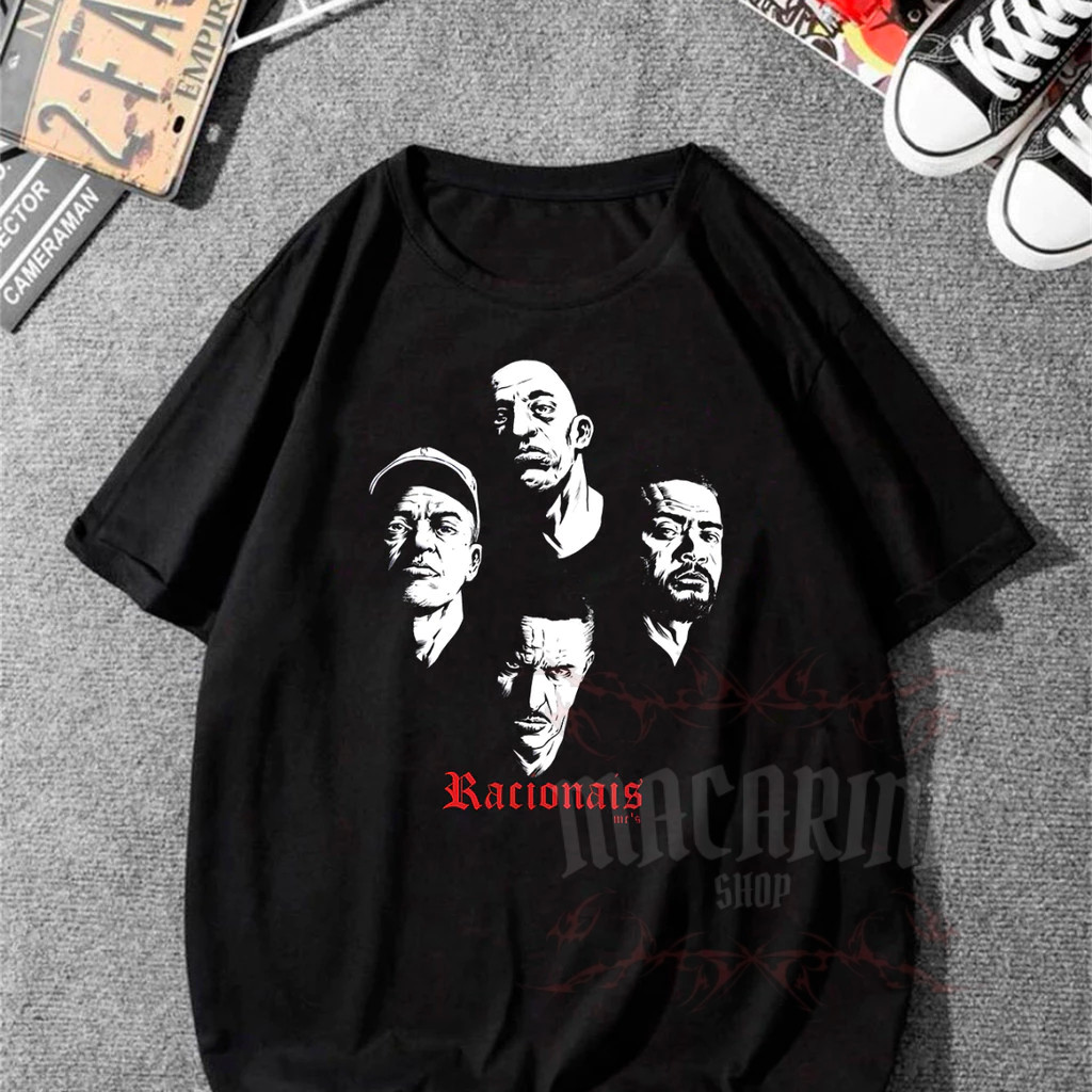 Camiseta Básica Racionais Camisa 100% Algodão Streetwear Temos Plus Size Lançamento - Envio Rápido
