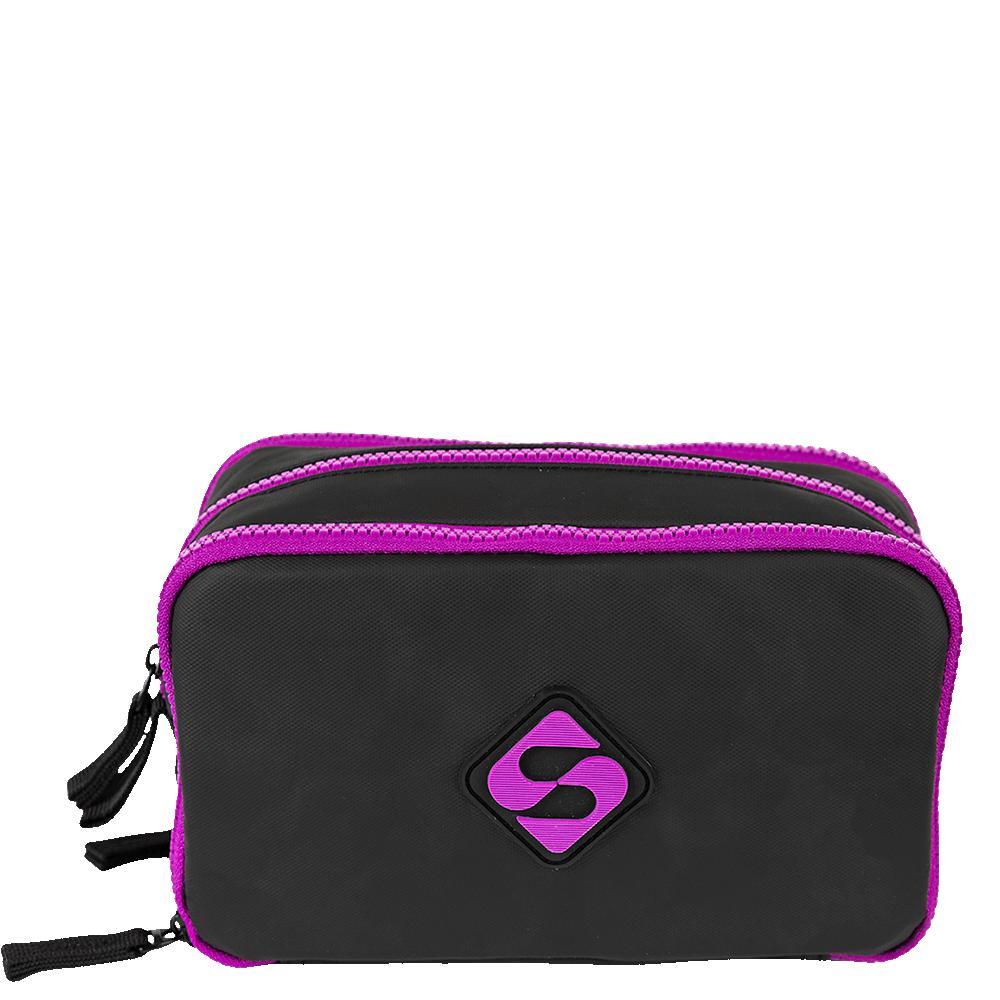 Estojo Especial 3 Compartimentos Hydroblock - Preto E Roxo em Oferta na Shopee