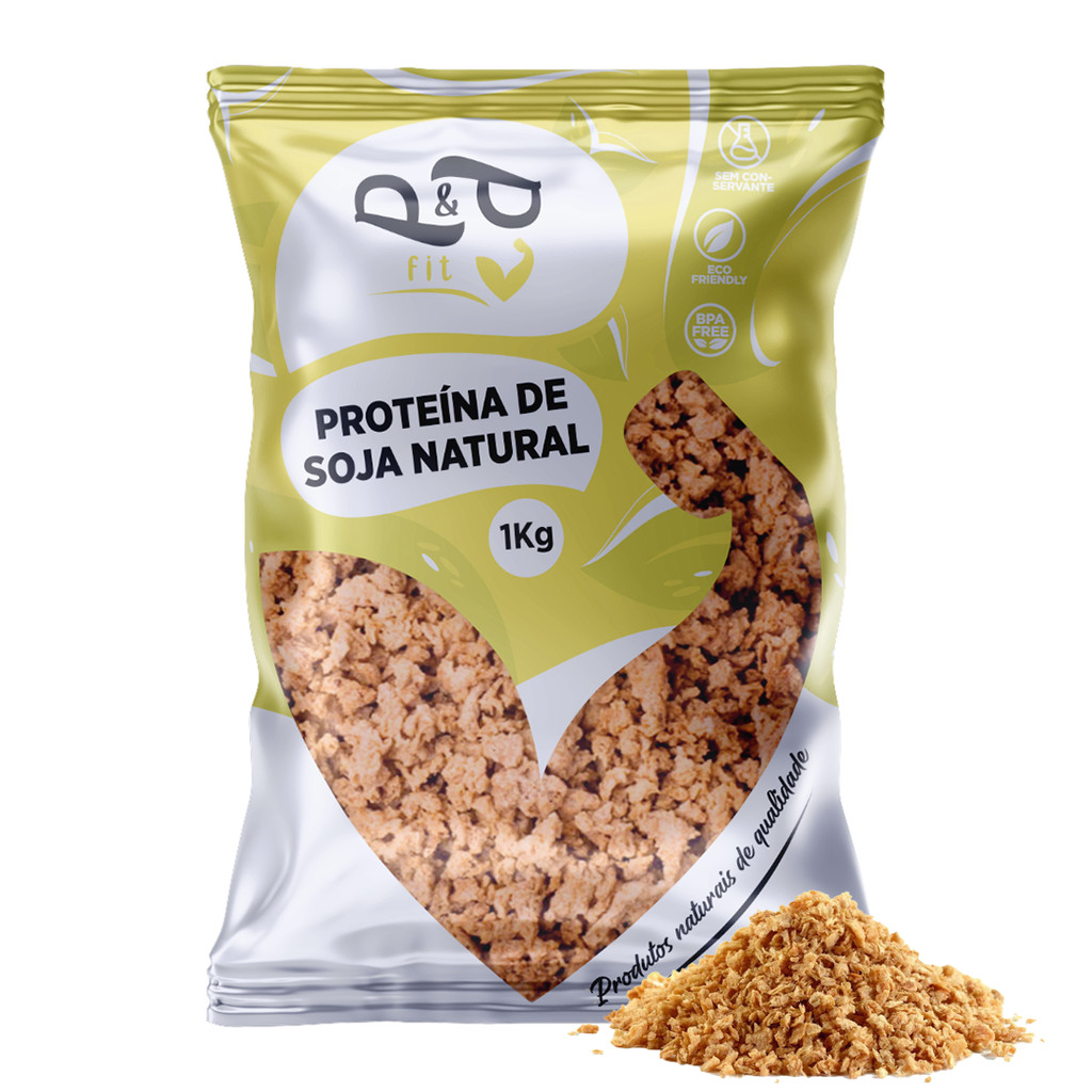 Proteína de Soja Míuda Natural 1Kg - P&P em Oferta na Shopee