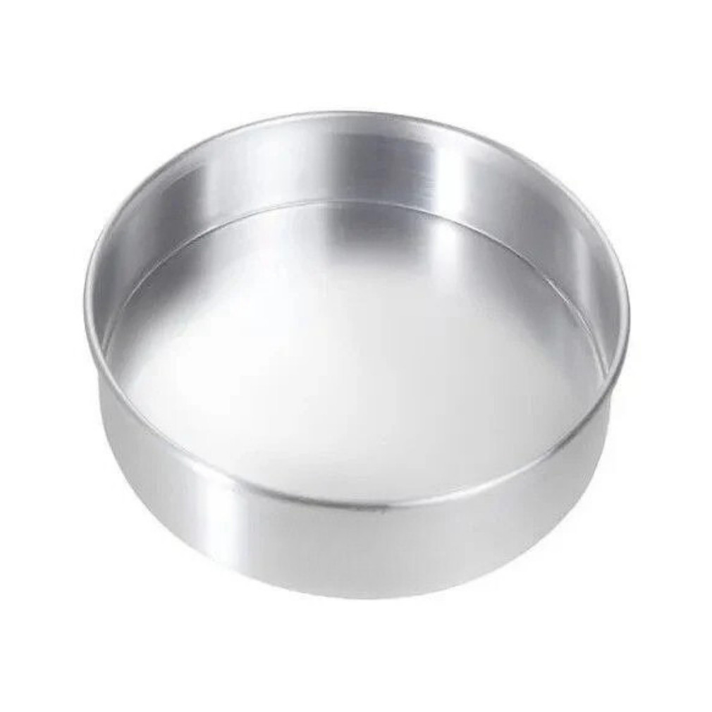 Forma de Bolo Redonda Baixa Fundo Fixo para Festa Andares Excelente Resistencia Em Alumínio em Oferta na Shopee