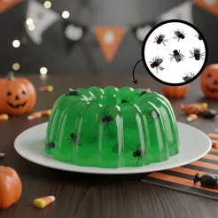 Enfeite Decorativo Halloween - Mini Moscas - 3cm - 50 unidades - Rizzo