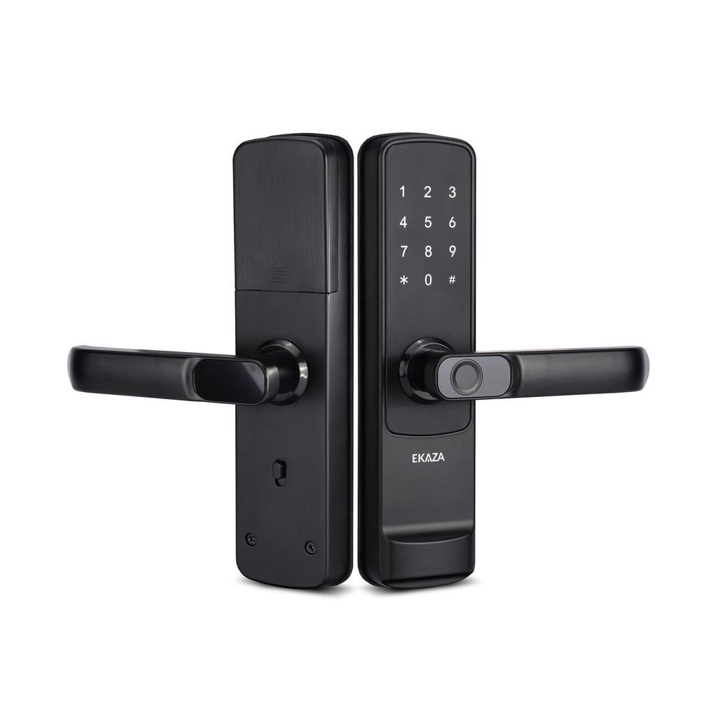 Fechadura Eletrônica Digital 5 em 1 Com Biometria, Bluetooth, Senha Touch, Chave e Tag Ekaza