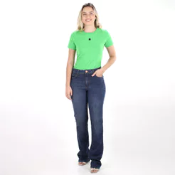 Calça Jeans Colcci Bia Reta Azul Indigo - Feminino