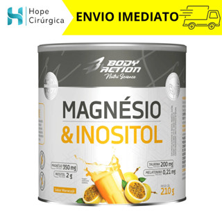 Suplemento Magnésio e Inositol 210g - Sono / Bem-estar Bodyaction em Oferta na Shopee
