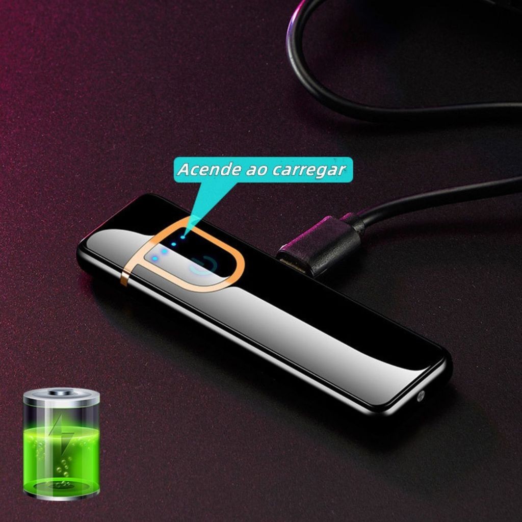 acendedor Recarregável com cabo USB Eletrodomésticos Eletrônico Acendedor em Oferta na Shopee