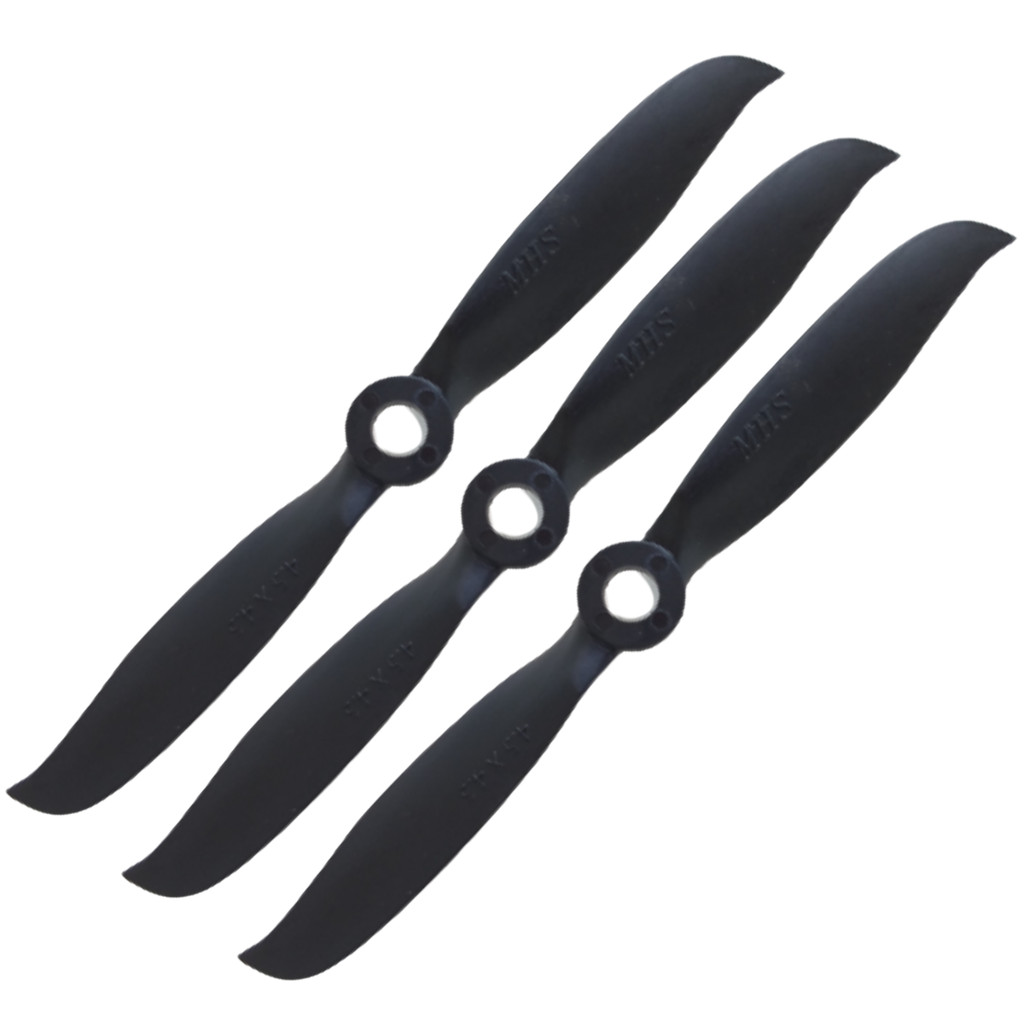 3 Hélice Mhs Fly 4.5x4.5 velocidade para Motores brushless alto giro entre 3000-4000kv Zagi Jato