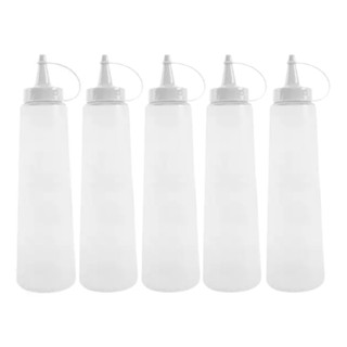 Kit 5 Bisnaga Para Molho 400ml Flexível Prática Lanchonete Bar Restaurante Reutilizável em Oferta na Shopee