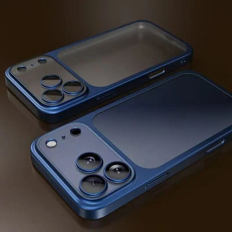 Capa De Telefone Para iPhone 17 16 15 14 13 Pro Max 17 Chapeamento De Ar Cor PC Proteção De Lente Transparente Fosco Bac em Oferta na Shopee