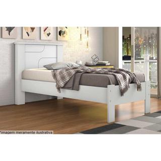 Cama Solteiro Pérola Branco - Conquista em Oferta na Shopee