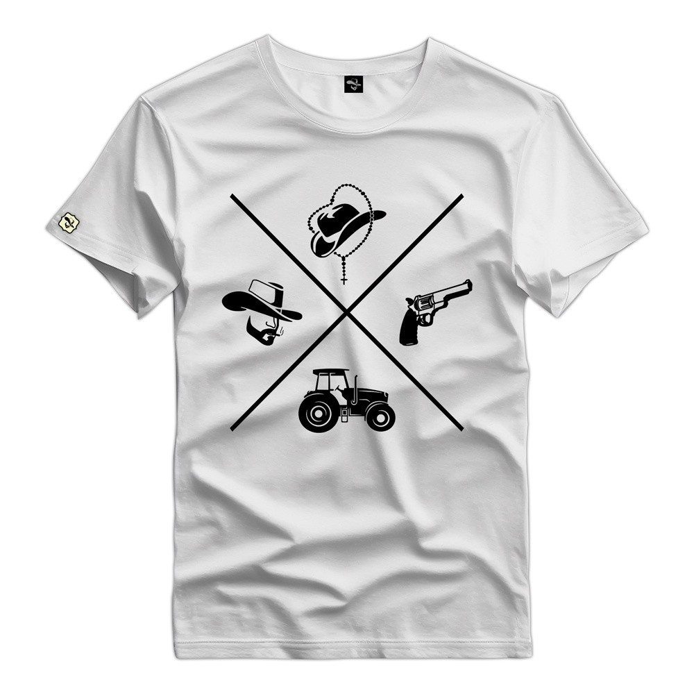Camiseta Camisa Unissex 30.1 Personalizada Estampada Country - 152 Premium Envio Direto