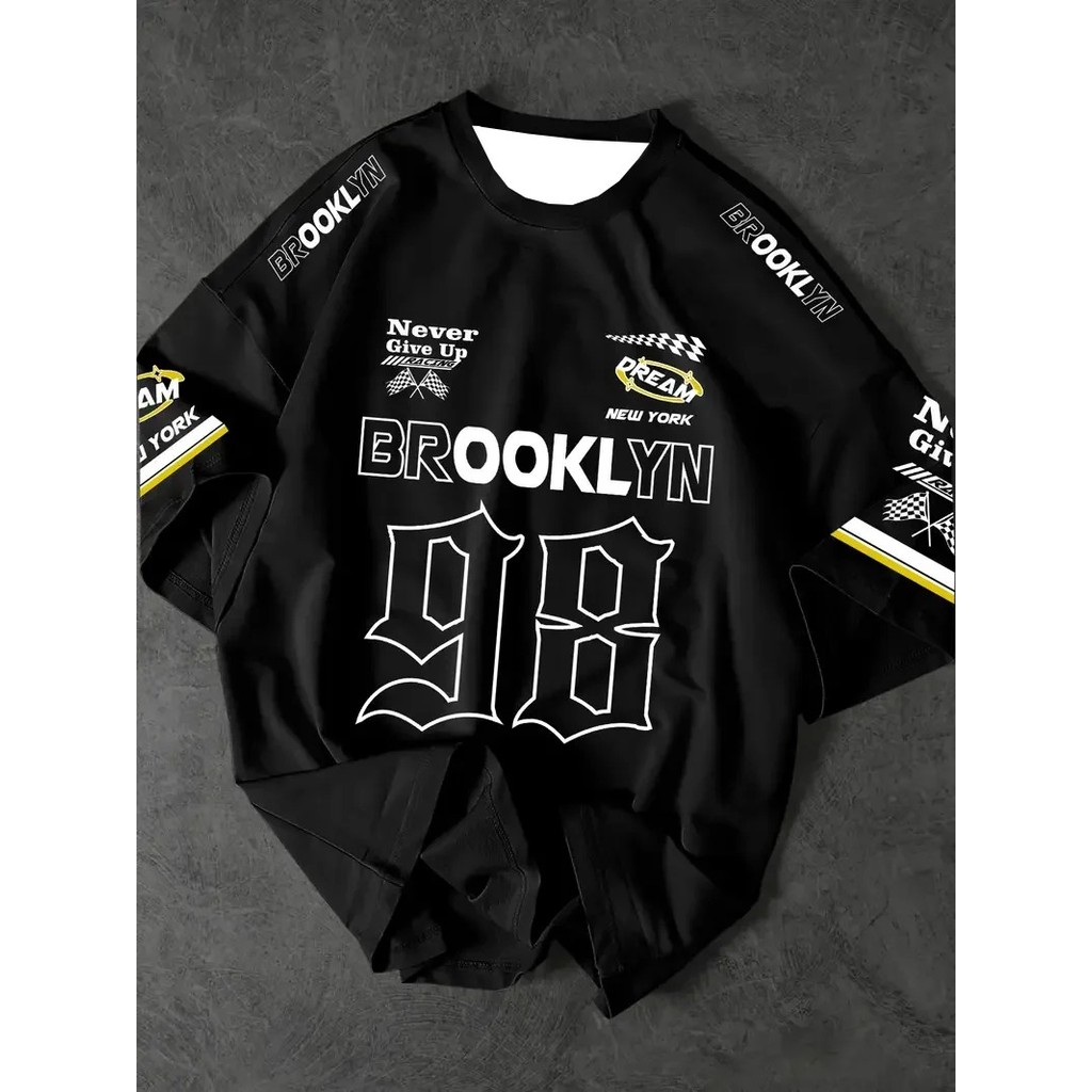 Tshirt Feminina Brooklyn 98 Estampada Lançamento Camiseta 100% Algodão Camisetão Camisa Oversized Plus - Camisarte