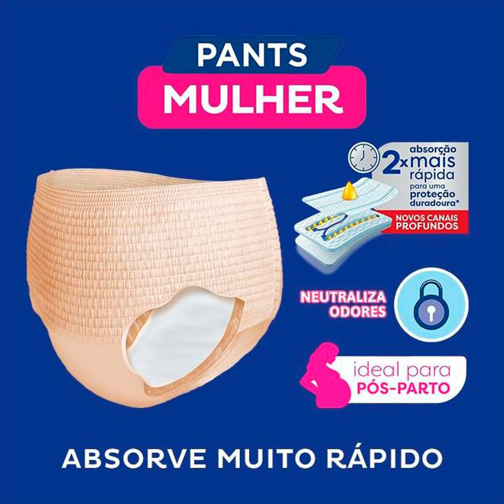 Detalhes do Roupa Íntima Tena Pants Mulher Tamanho G/EG Nude 16 Unidades Descartáveis