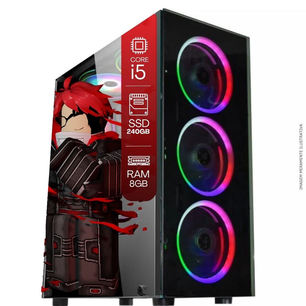 Computador PC Gamer TOB Intel Core i5 SSD 240GB 8GB Windows 11 Pro Trial