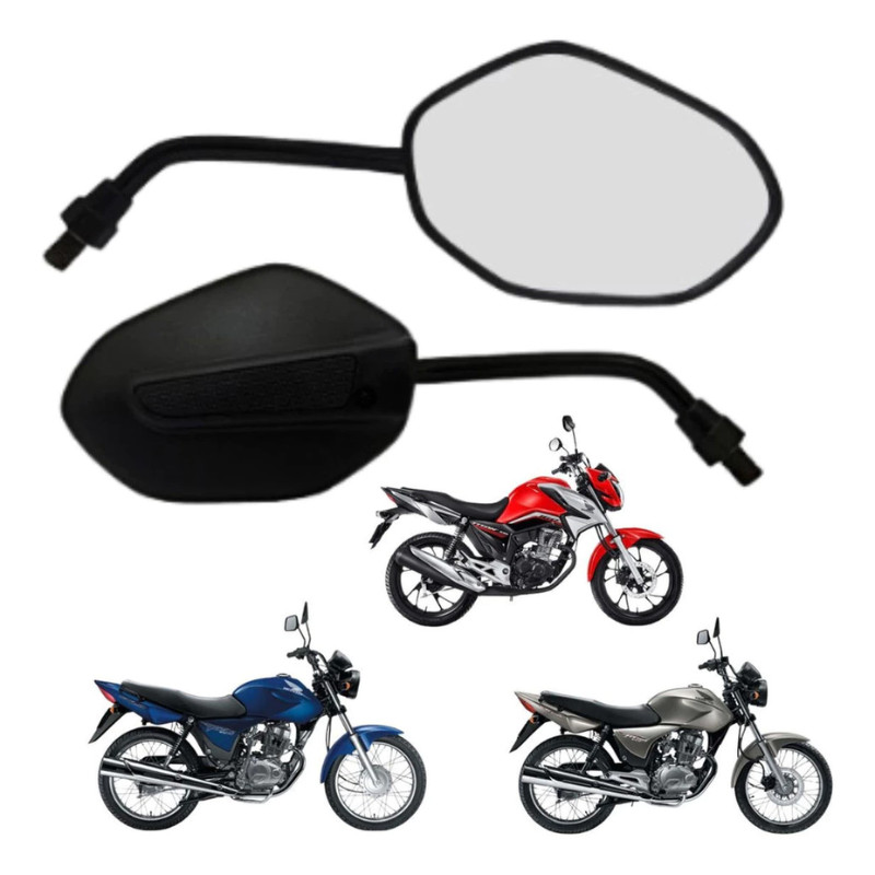 Par Retrovisor Espelho Mini Honda Cg Titan Fan 125 150 160 ENVIO IMEDIATO