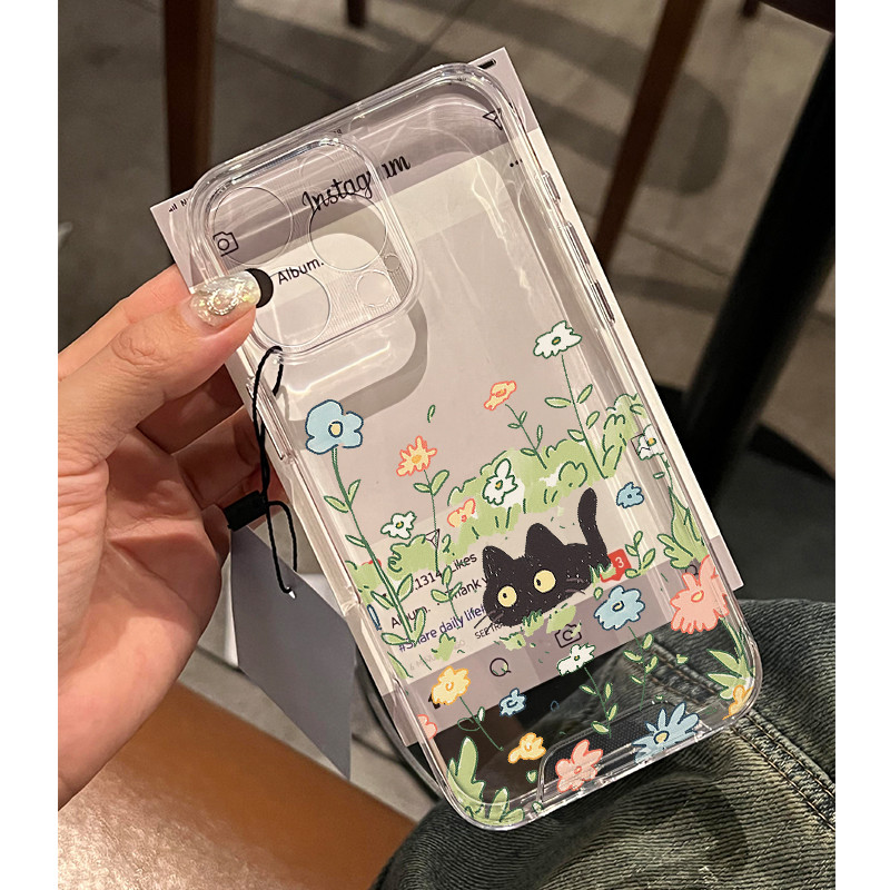 Capinha Capa para Samsung A54 A16 A06 A34 A23 A05 A55 A35 S24 S25 Plus Ultra Gatinho Divertido transparente Anti-impacto — imagem 2 de 2