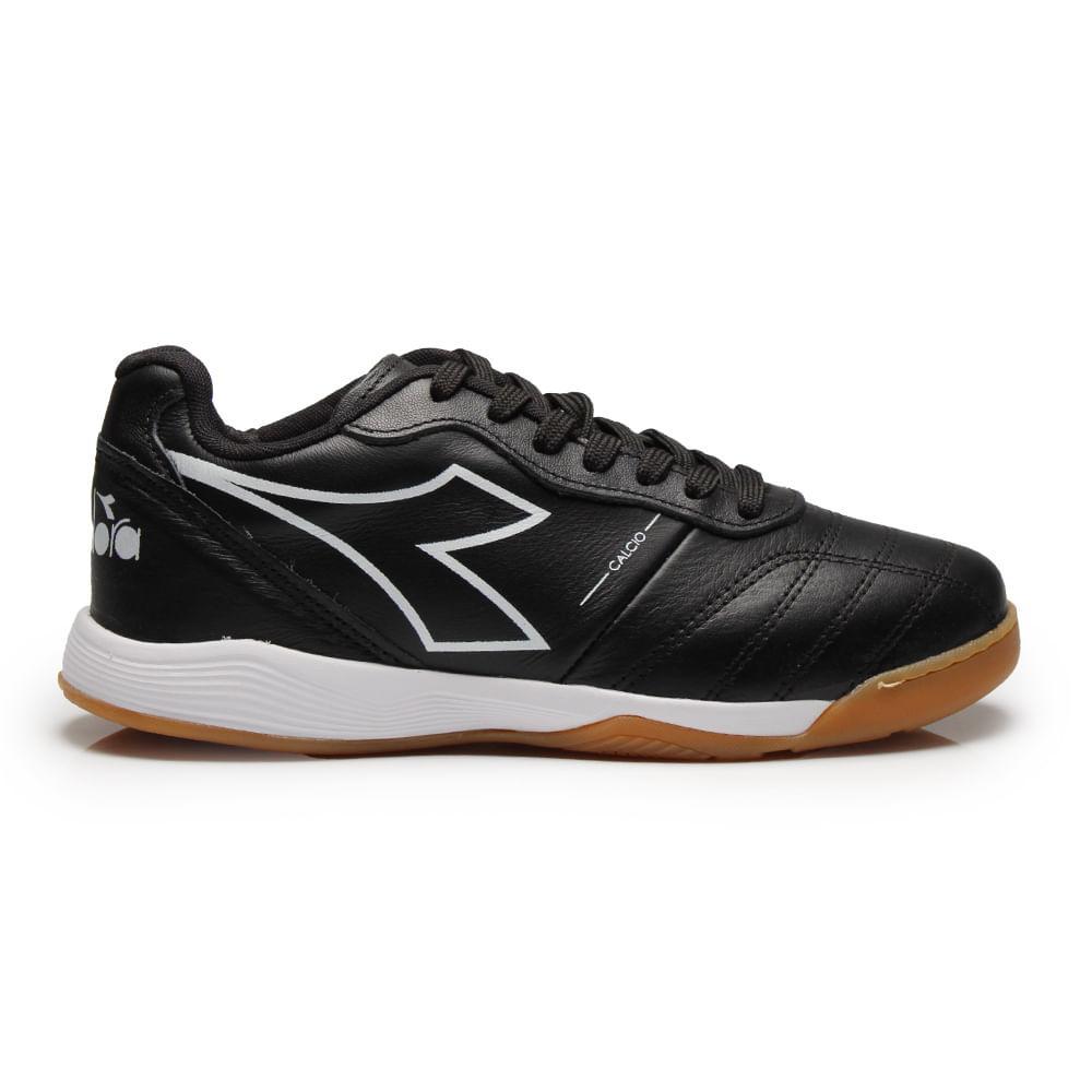 Chuteira Unissex Diadora Calcio Elite Futsal Preto e Branco em Oferta na Shopee