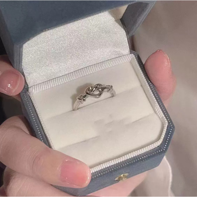 Anel BAMOER Para Mulheres Tamanho Ajustável Coração Design Presentes Simples em Oferta na Shopee