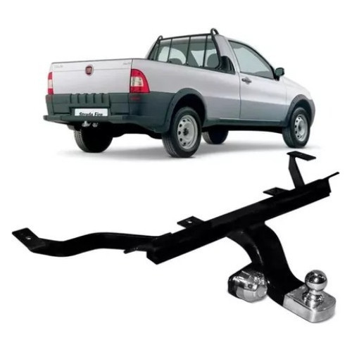 Engate Reboque Rabixo Fixo Fiat Strada Adv Trek Work 03-20 Homologado Rabicho