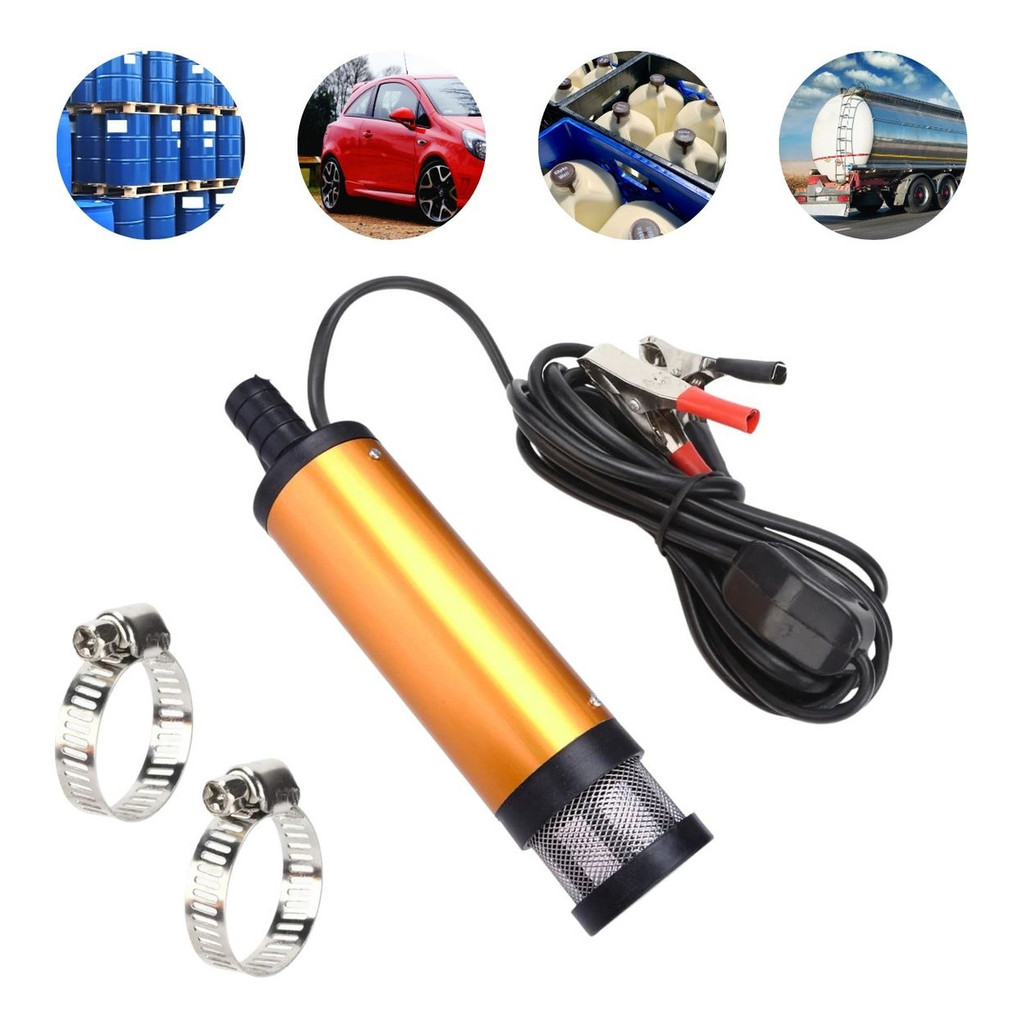 Bomba De Óleo, Diesel e Agua 12V 12L/min Elétrica Portátil Alta Vazão Caminhão Trator Tanque Combustível