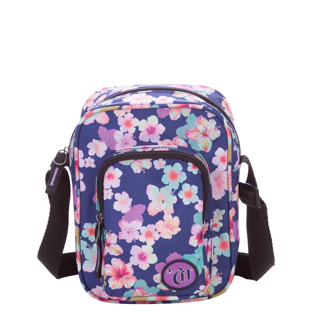 Bolsa Cross Pequena Capricho X04 Azul - Floral em Oferta na Shopee