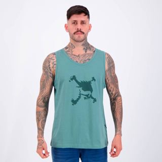 Regata Oakley Skull Heritage Tank Verde em Oferta na Shopee