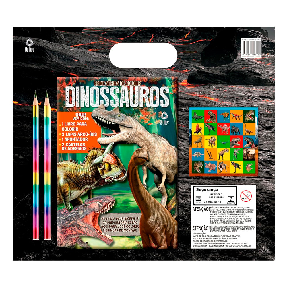 Detalhes do Brincadeira de Colorir | Dinossauros