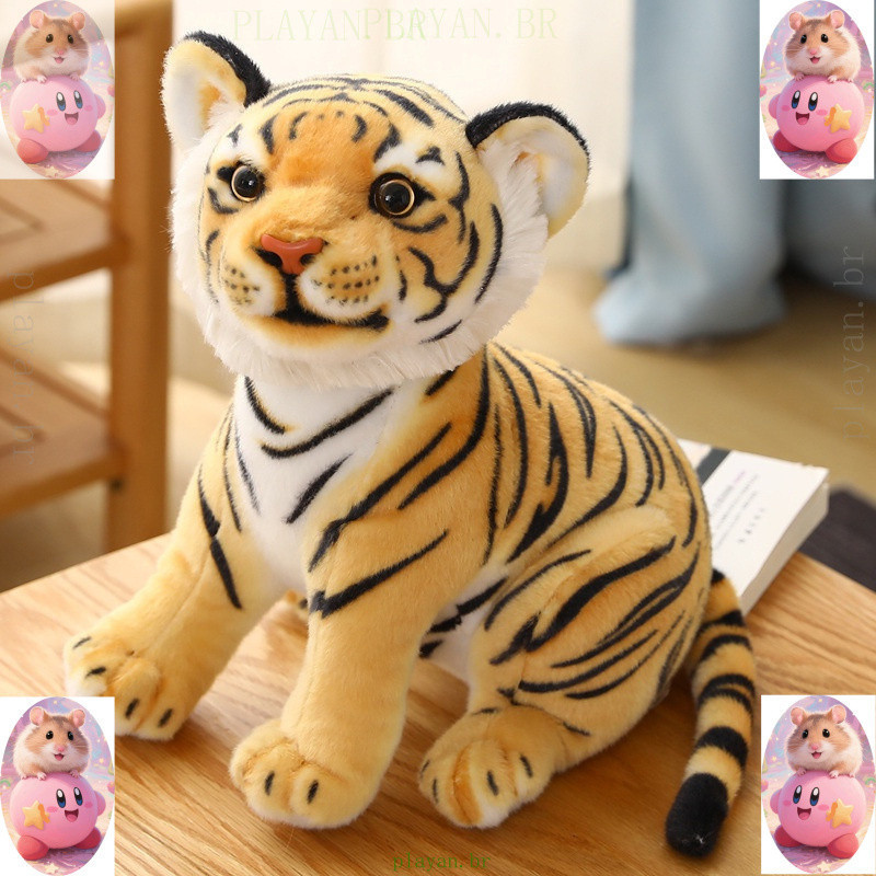 Brinquedos Infantis Boneco De Tigre De Pelúcia em Oferta na Shopee
