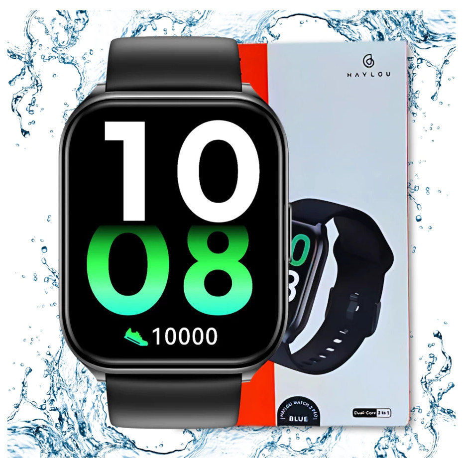 Relógio Smartwatch Haylou Watch 2 Pro Tela 1,85 Pol Original（Preto）