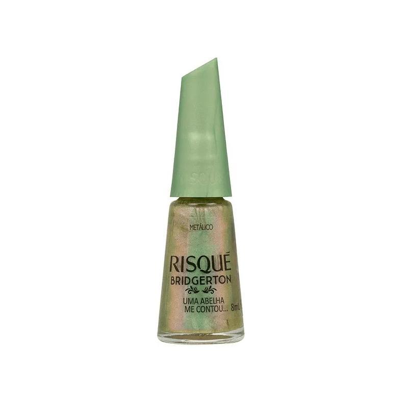 Esmalte Metálico Risqué Bridgerton Uma Abelha Me Contou  8ml em Oferta na Shopee