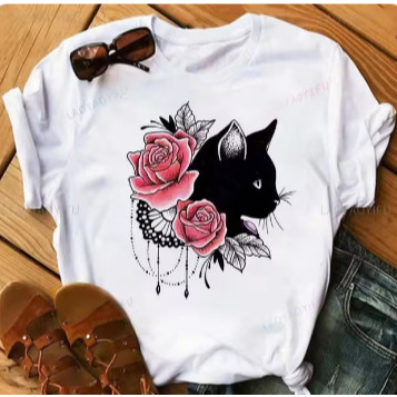 Camiseta Camisa Unissex 30.1 Variadas Estampas De Gato Amor Pelos Gatinhos! Premium Envio Direto