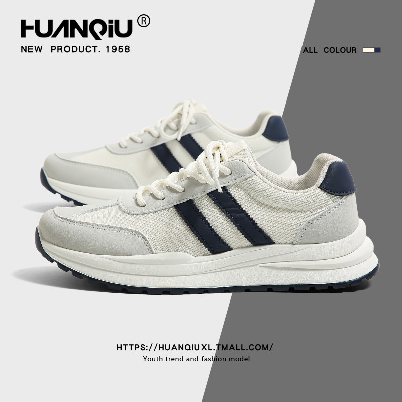 Universal tênis de sola grossa masculino 2026 primavera novo estilo sapatos masculinos moda Casual leve tênis de corrida