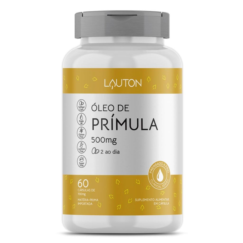Óleo de Prímula 500mg - 60 Cápsulas - Lauton Nutrition em Oferta na Shopee